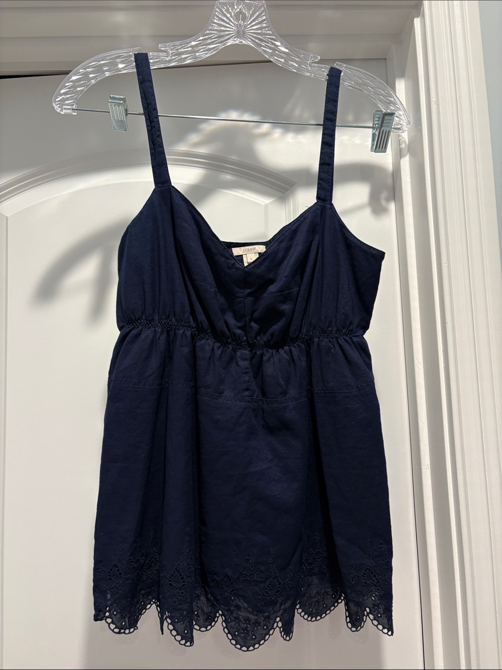 Women’s J. Crew Navy Eyelet Cami Top